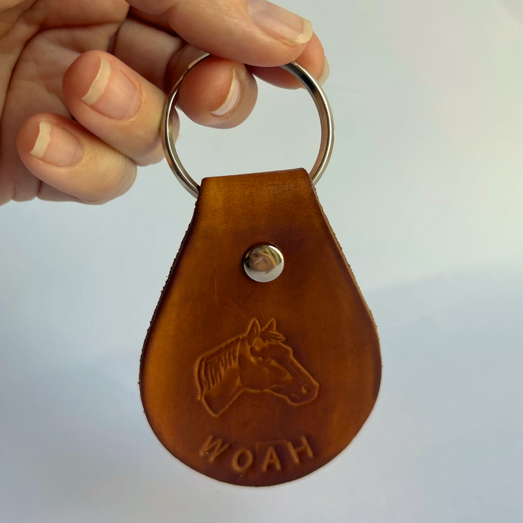 Western 2025 leather keychain