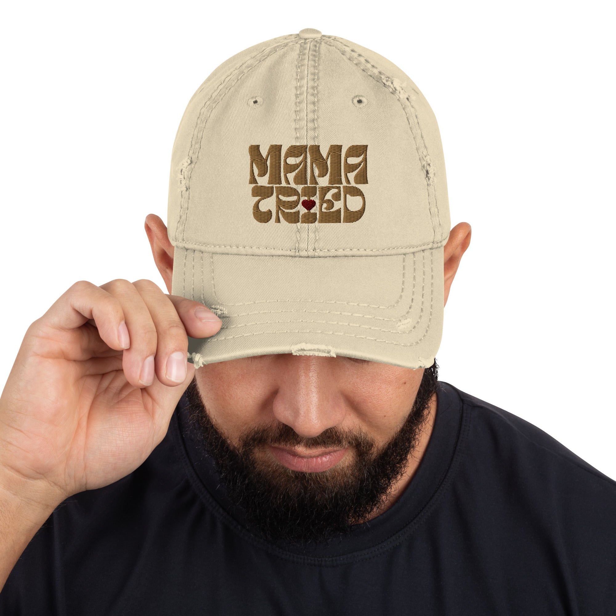 Distressed "Mama Tried" Dad Hat